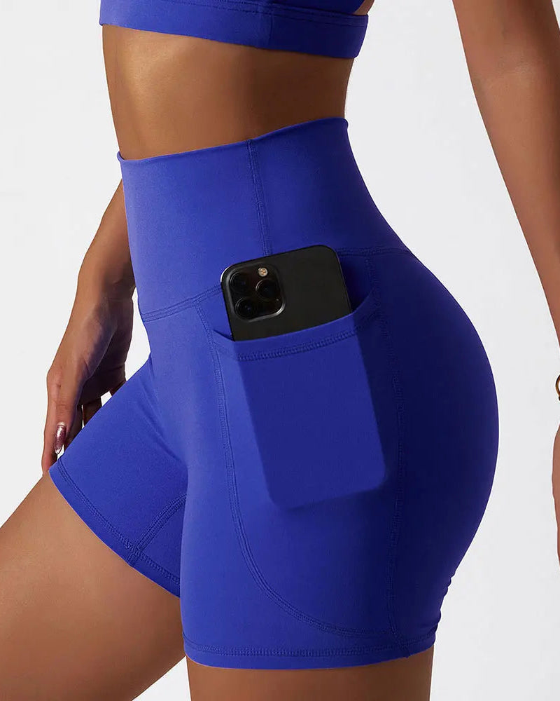 High-Waist Pocket Shorts