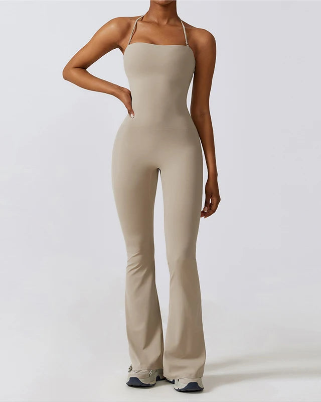 HalterFlare Backless Suit