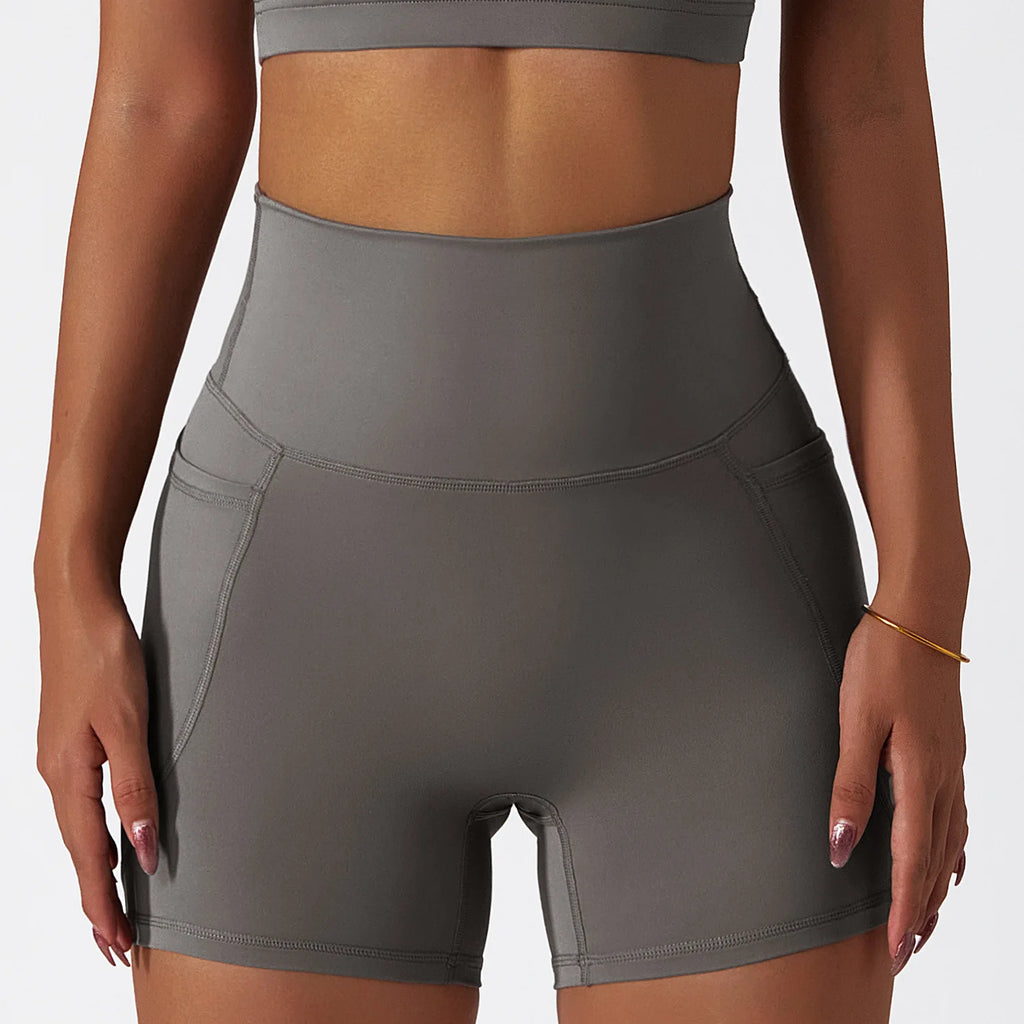 High-Waist Pocket Shorts