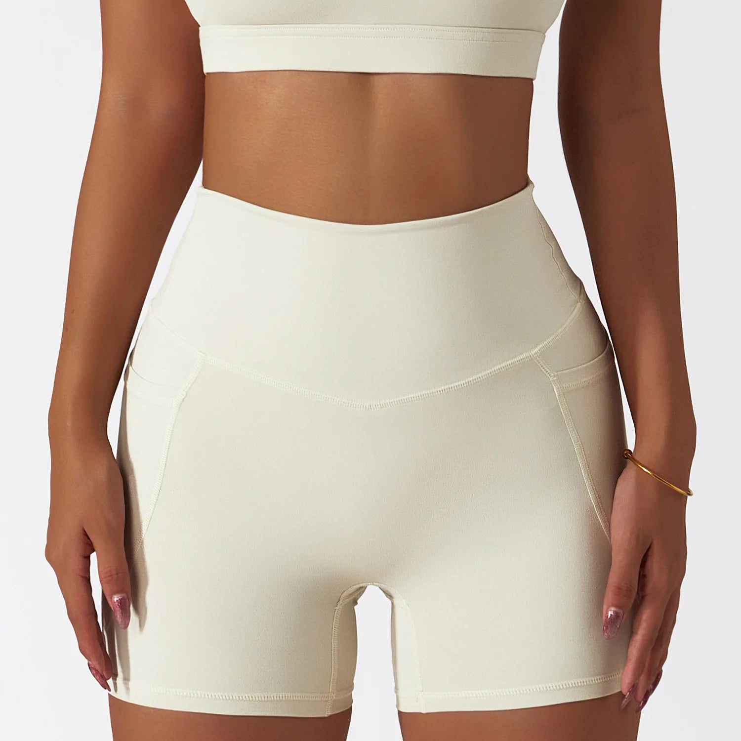 High-Waist Pocket Shorts